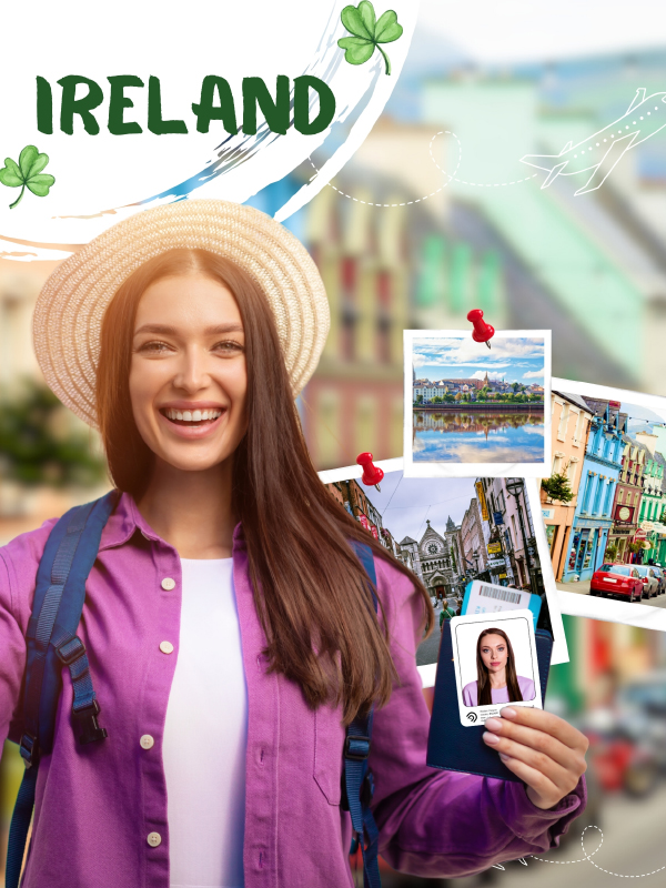 Guida fotografica biometrica per i visti per l'Irlanda