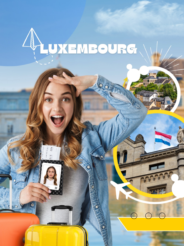 Guia fotográfico biométrico para visa Luxemburgo